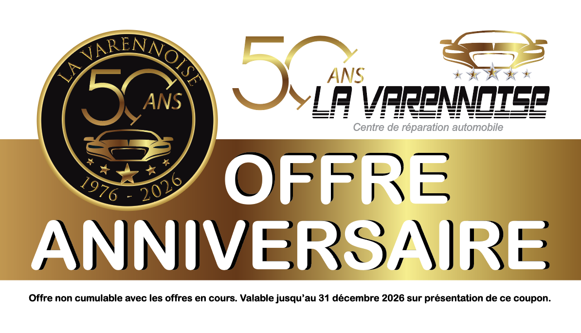La Carrosserie la Varennoise fête ses 50 ans : profitez de nos offres exceptionnelles !